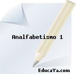 Analfabetismo 1