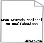 Gran Cruzada Nacional vs Analfabetismo