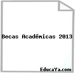 Becas Académicas 2013