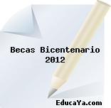 Becas Bicentenario 2012