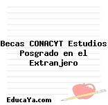 Becas CONACYT Estudios Posgrado en el Extranjero