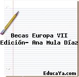 Becas Europa VII Edición- Ana Mula Díaz