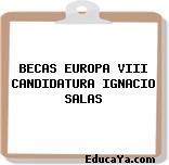 BECAS EUROPA VIII CANDIDATURA IGNACIO SALAS