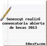 Senescyt realizó convocatoria abierta de becas 2013