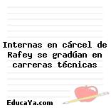 Internas en cárcel de Rafey se gradúan en carreras técnicas