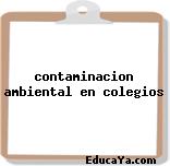 contaminacion ambiental en colegios