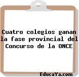 Cuatro colegios ganan la fase provincial del Concurso de la ONCE