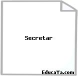 Secretar