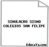 SIMULACRO SISMO COLEGIOS SAN FELIPE