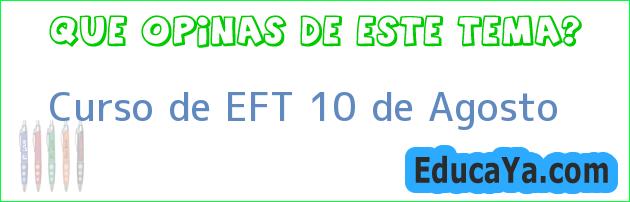 Curso de EFT 10 de Agosto