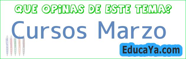 Cursos Marzo