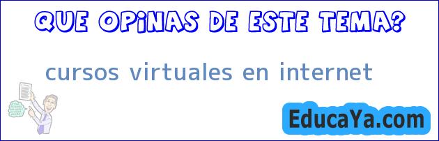 cursos virtuales en internet