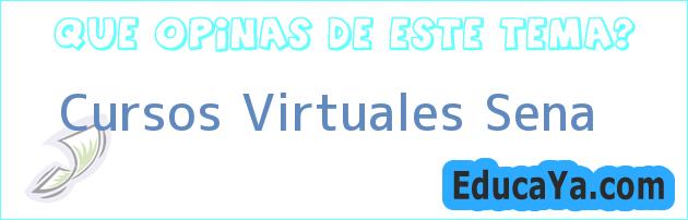 Cursos Virtuales Sena