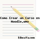 Como Crear un Curso en Moodle.wmv