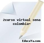 ¿curso virtual sena colombia?