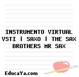 INSTRUMENTO VIRTUAL VSTI | SAXO | THE SAX BROTHERS MR SAX