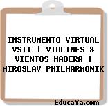 INSTRUMENTO VIRTUAL VSTI | VIOLINES & VIENTOS MADERA | MIROSLAV PHILHARMONIK