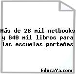 Más de 26 mil netbooks y 640 mil libros para las escuelas porteñas