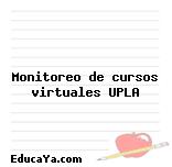 Monitoreo de cursos virtuales UPLA