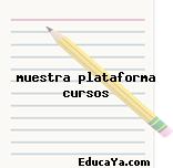 muestra plataforma cursos