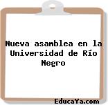 Nueva asamblea en la Universidad de Río Negro