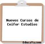 Nuevos Cursos de Ceifor Estudios