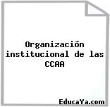 Organización institucional de las CCAA