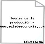 Teoría de la producción – www.auladeeconomia.com