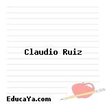 Claudio Ruiz