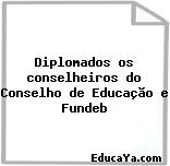 Diplomados os conselheiros do Conselho de Educação e Fundeb