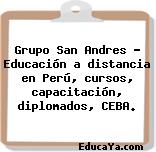 Grupo San Andres – Educación a distancia en Perú, cursos, capacitación, diplomados, CEBA.