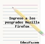 Ingreso a los posgrados Mozilla Firefox