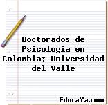 Doctorados de Psicología en Colombia: Universidad del Valle