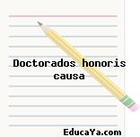 Doctorados honoris causa