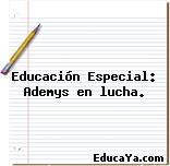 Educación Especial: Ademys en lucha.