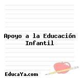 Apoyo a la Educación Infantil