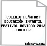 COLEGIO PEÑAFORT EDUCACIÓN INFANTIL FESTIVAL NAVIDAD 2013 «TRAILER»