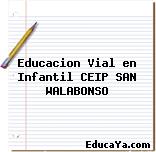 Educacion Vial en Infantil CEIP SAN WALABONSO