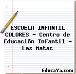 ESCUELA INFANTIL COLORES – Centro de Educación Infantil – Las Matas