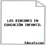 LOS RINCONES EN EDUCACIÓN INFANTIL