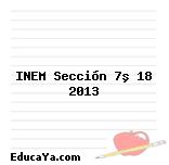 INEM Sección 7º 18 2013