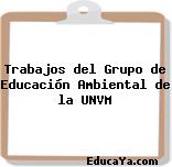 Trabajos del Grupo de Educación Ambiental de la UNVM