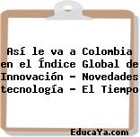 Así le va a Colombia en el Índice Global de Innovación – Novedades tecnología – El Tiempo