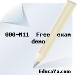 000-N11  Free  exam demo