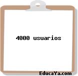 4000 usuarios