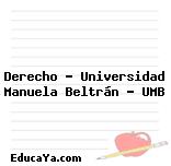 Derecho – Universidad Manuela Beltrán – UMB