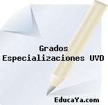 Grados Especializaciones UVD