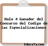 Halo 4 Ganador del Concurso del Codigo de las Especializaciones