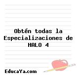 Obtén todas la Especializaciones de HALO 4