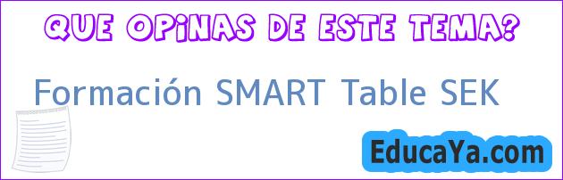 Formación SMART Table SEK